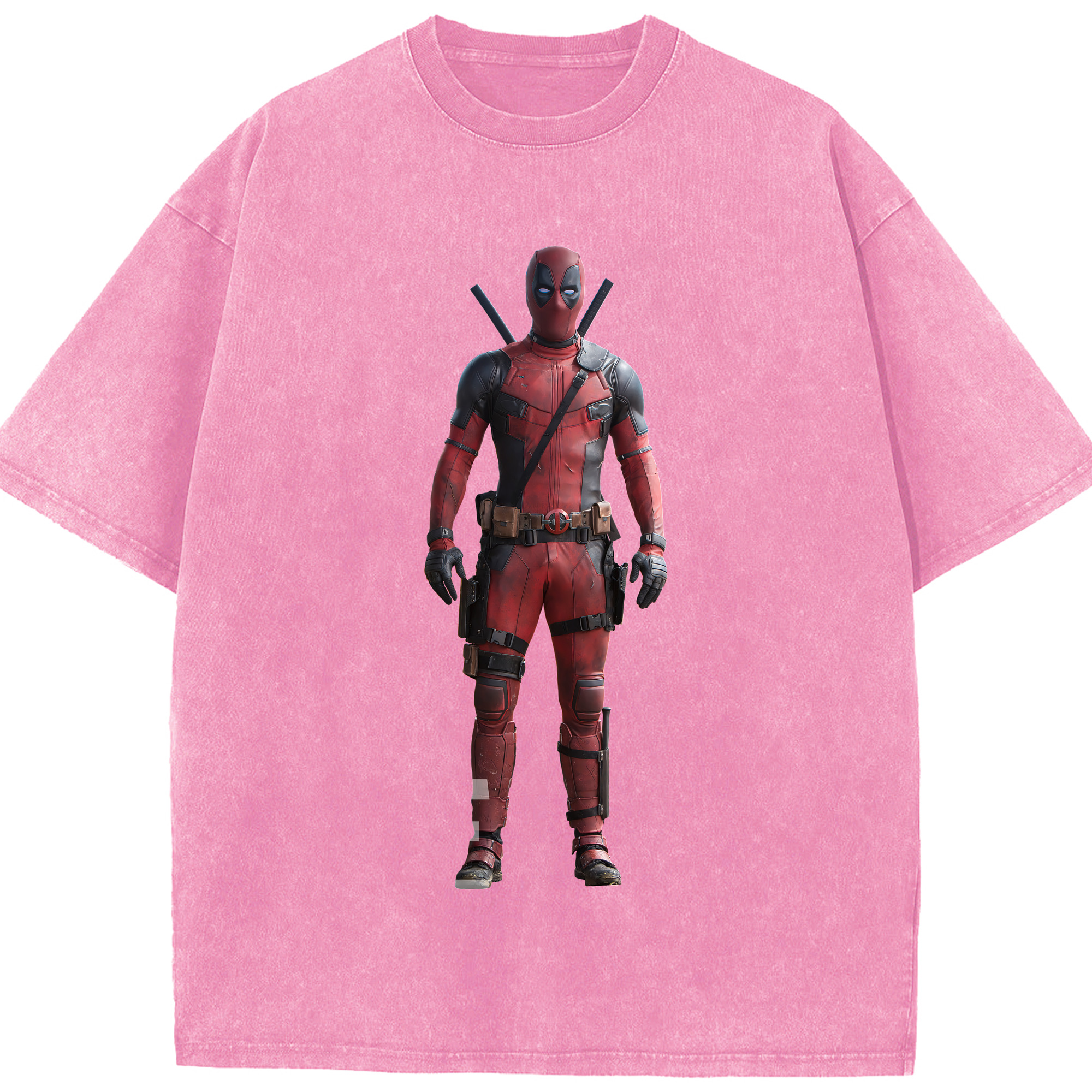 （画像用） Deadpool デッドプール 綿100% ヴィンテージ風 半袖Tシャツ（フロントプリント）